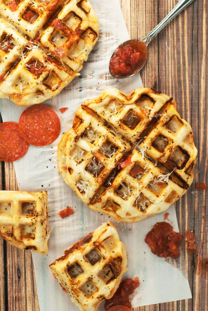 With A Few Simple Ingredients, You Can Make Pepperoni Waffle Pizza Tonight!