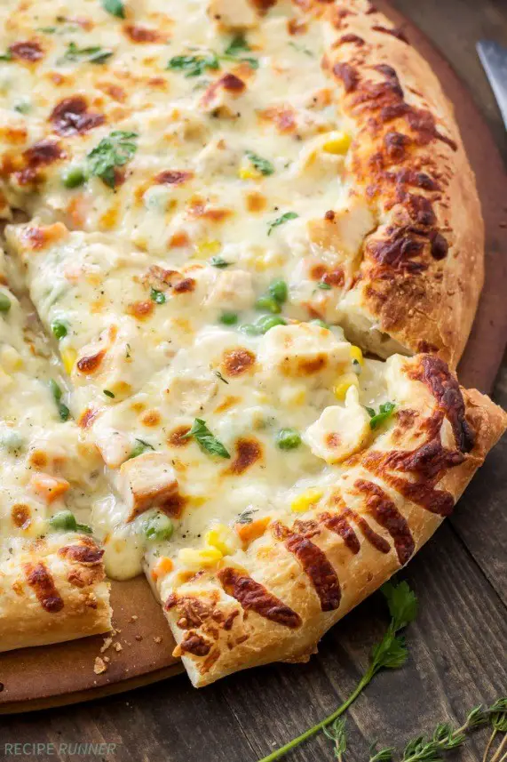 Chicken Pot Pie Pizza