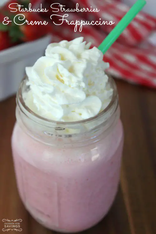 Copycat Starbucks Strawberries and Creme Frappuccino Recipe