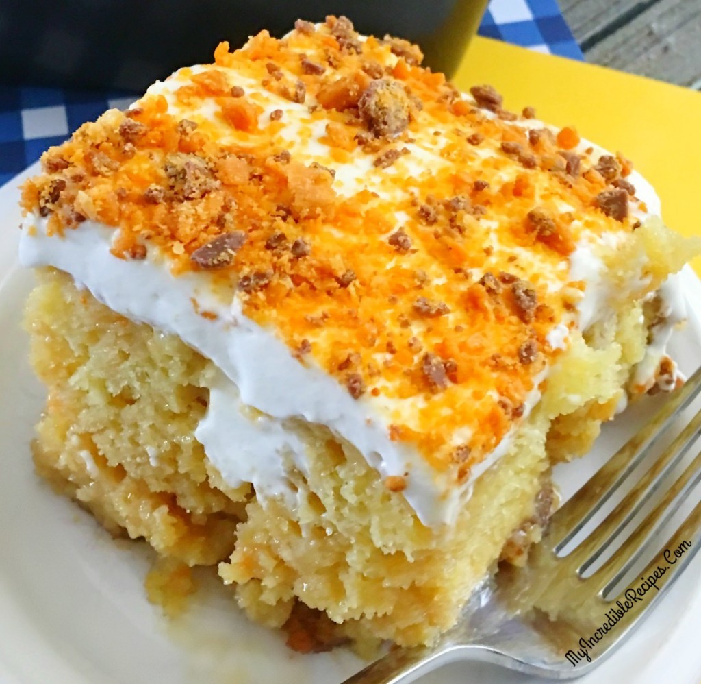 This Butterfinger Extasy Cake Is One Of The Most Delicious And Easy Cakes You Can Make