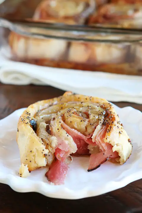 Out Of This World Delicious Hot Ham & Cheese Party Rolls