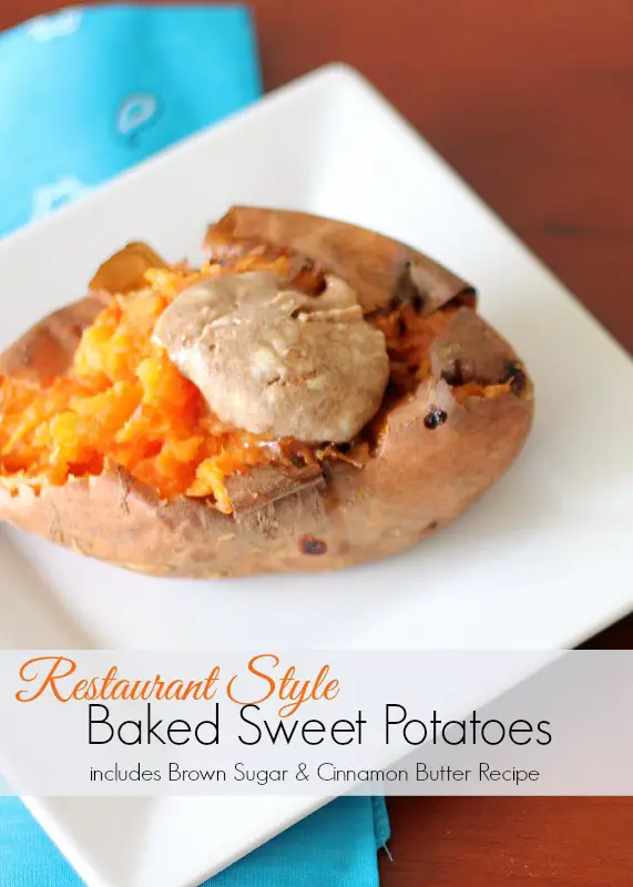 The Perfect Baked Sweet Potato With Cinnamon Brown Sugar Butter