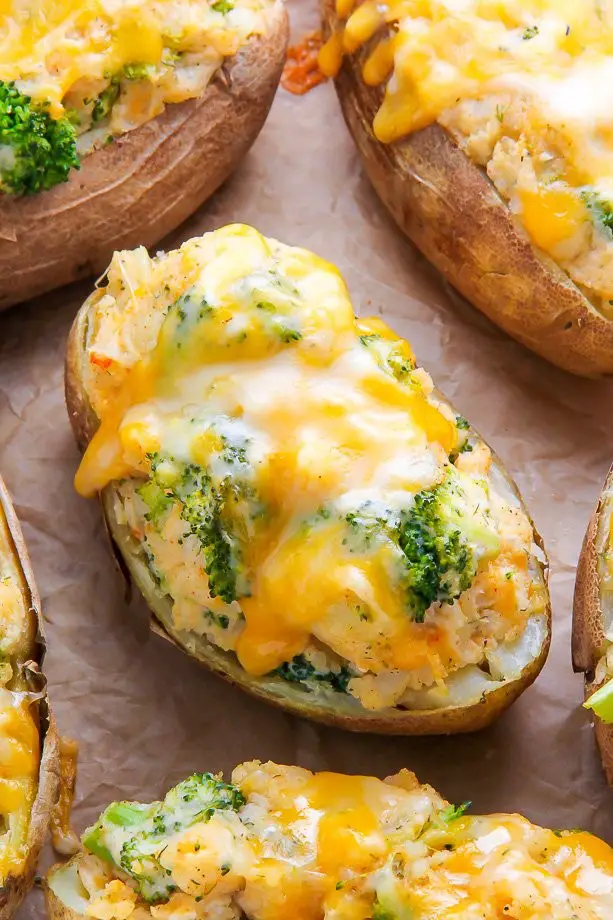 Out Of This World Delicious Broccoli And Cheddar Twice-Baked Potatoes