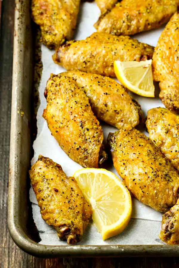 The Best Tasting And Easiest Recipe For Crispy Baked Lemon Pepper Chicken Wings