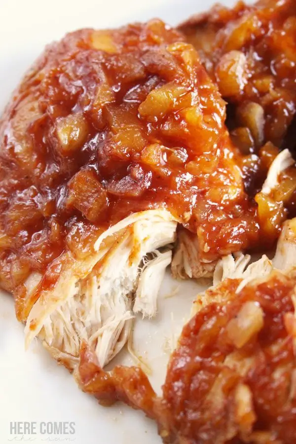 Super-Easy 3 Ingredient Crock Pot Hawaiian Chicken