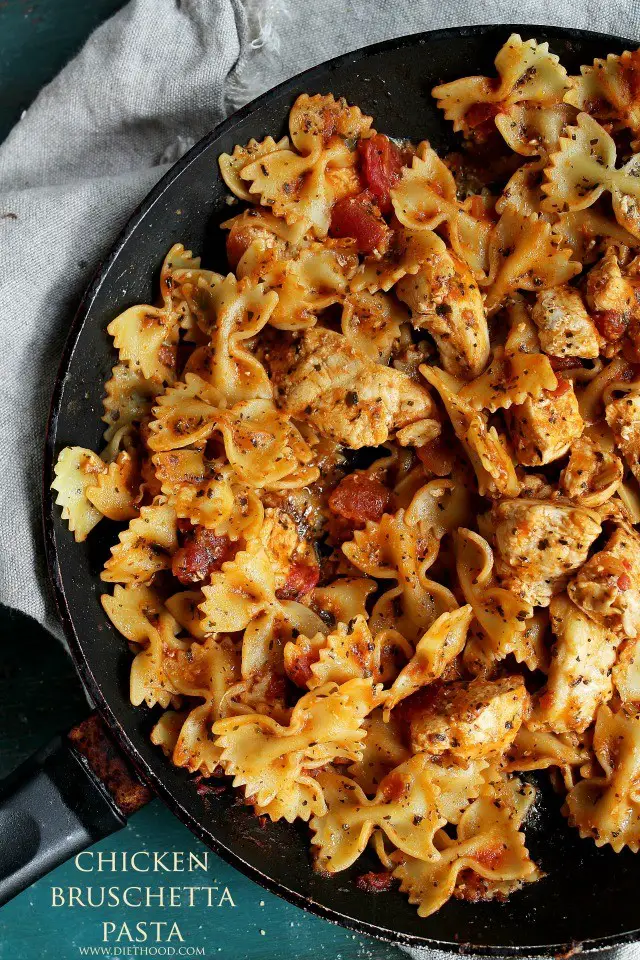 This Chicken Bruschetta Pasta Recipe Is About To Become Your Family’s Favorite!