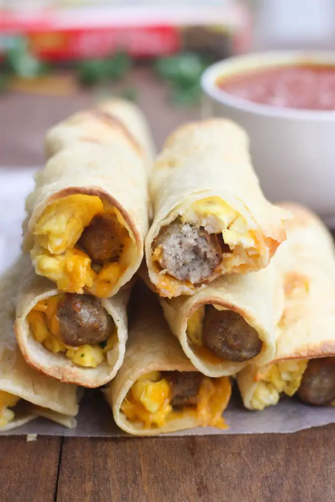 These Egg And Sausage Breakfast Taquitos Are Simple And Delicious!