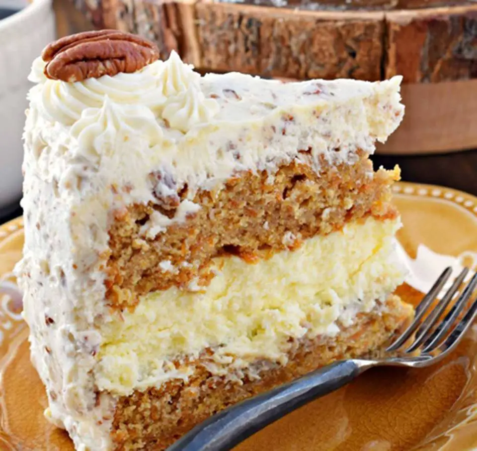 This Carrot Cake Cheesecake Cake Is Perfection!