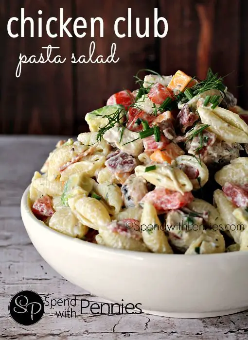 This Chicken Club Pasta Salad Looks Fantastic!