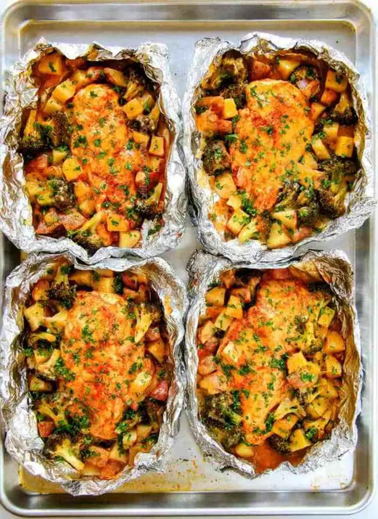 Easy And Addictingly Delicious Baked Or Grilled Cheesy Buffalo Chicken Foil Packets