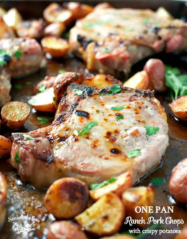 Easy And Quick To Prepare One Pan Ranch Pork Chops With Crispy Potatoes