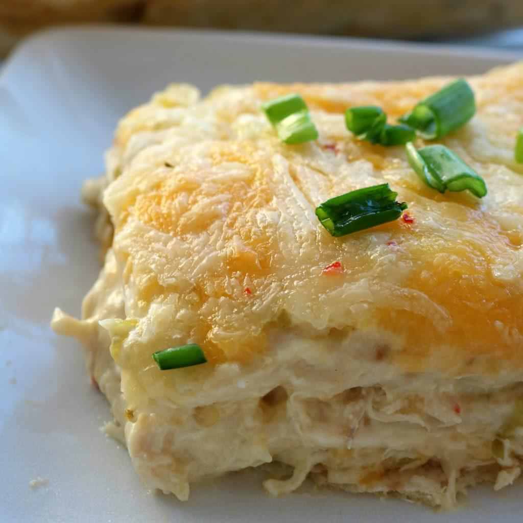 Absolutely Wonderful Creamy Pepper Jack Chicken Enchiladas