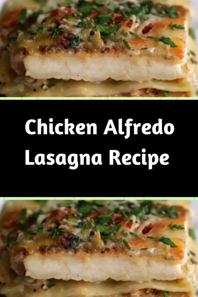 This Chicken Alfredo Lasagna Is Making My Mouth Water