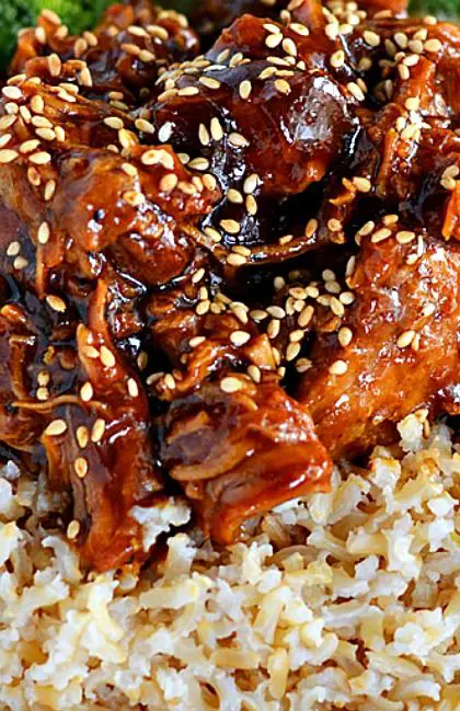 Honey Sesame Crockpot Chicken