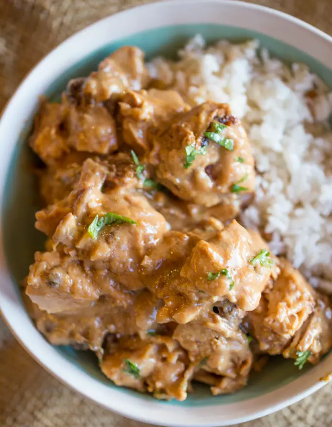 Slow Cooker Thai Peanut Chicken