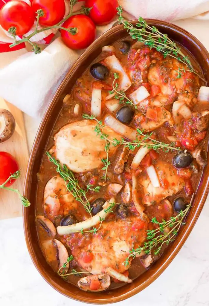 Gluten Free Slow Cooker Chicken Cacciatore