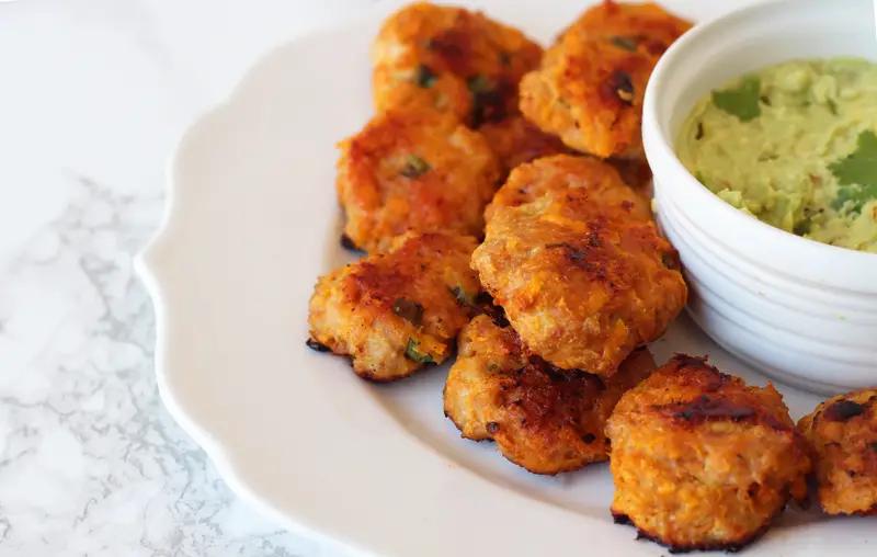Best Super Bowl Appetizer Ideas-Sweet Potato Chicken Poppers