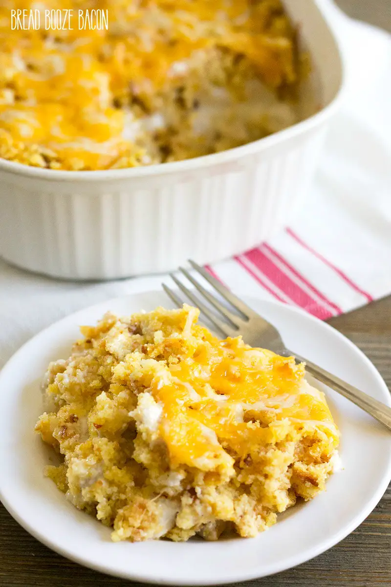 Chicken & Cornbread Casserole