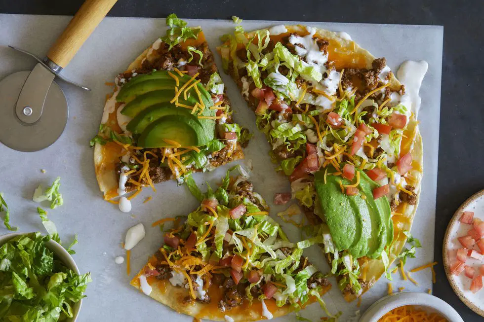 Beef Taco Salad Pizza