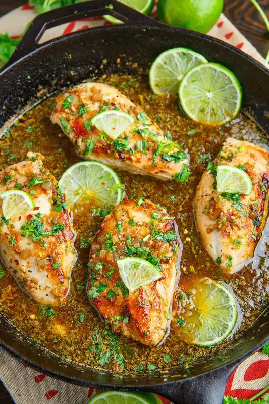 Cilantro Lime Skillet Chicken Recipe