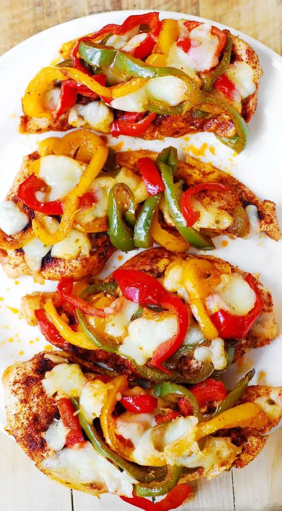 Cheesy Fajita Chicken Bake