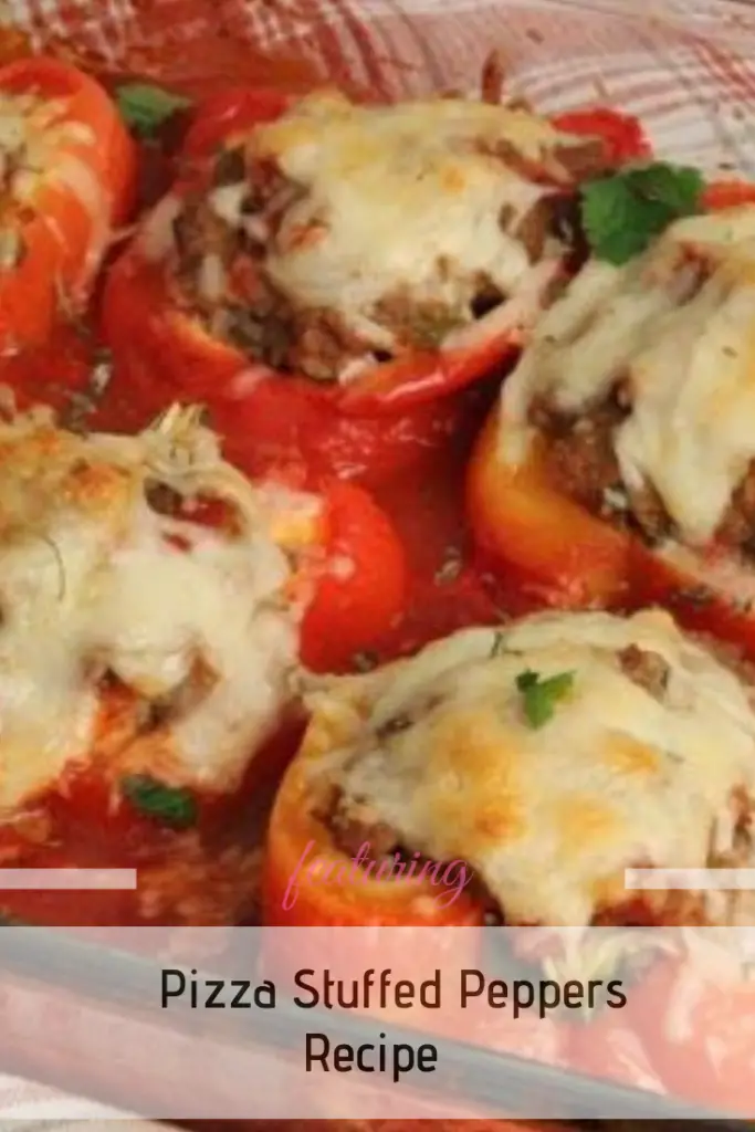 Delicious Pizza Stuffed Peppers With Ground Beef Recipe