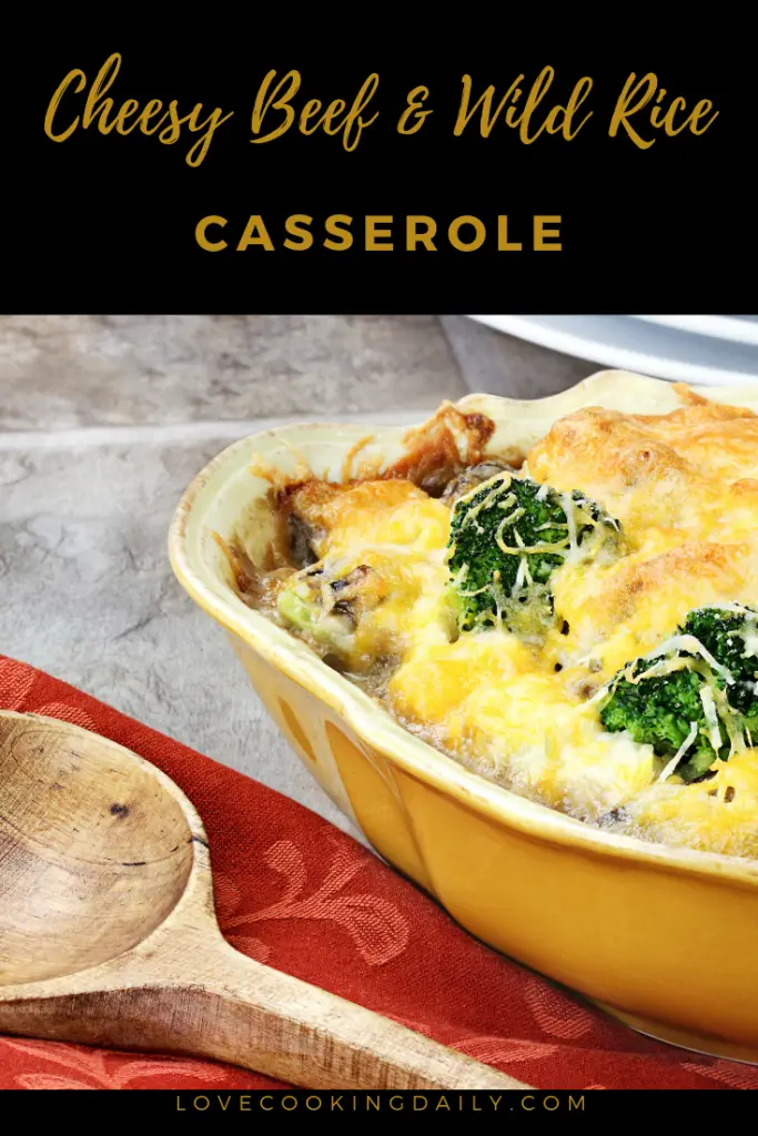 Cheesy Beef and Wild Rice Casserole