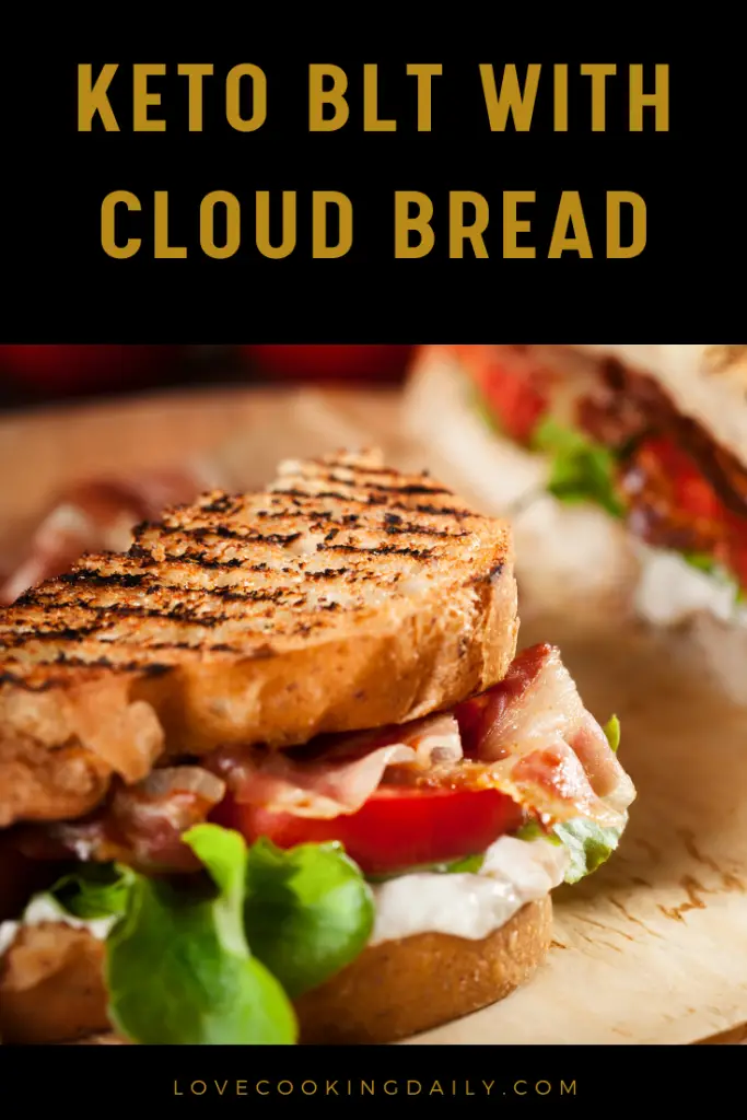 Keto Breakfast Recipes For Beginners- Keto BLT With Cloud Bread