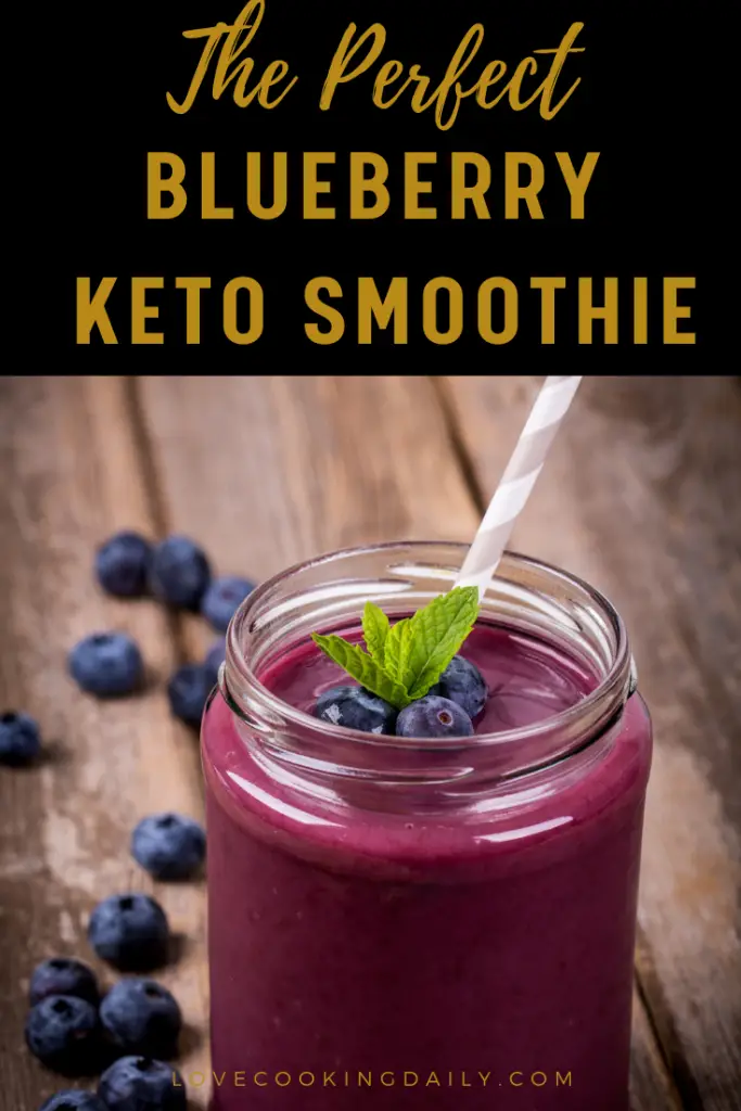 Keto Breakfast Recipes For Beginners- Keto Blueberry Smoothie
