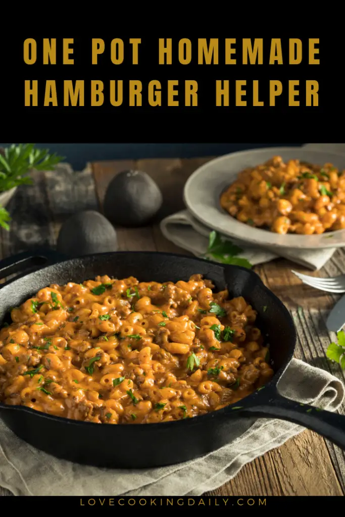 Super Simple Homemade Hamburger Helper Beef Pasta And Cheese