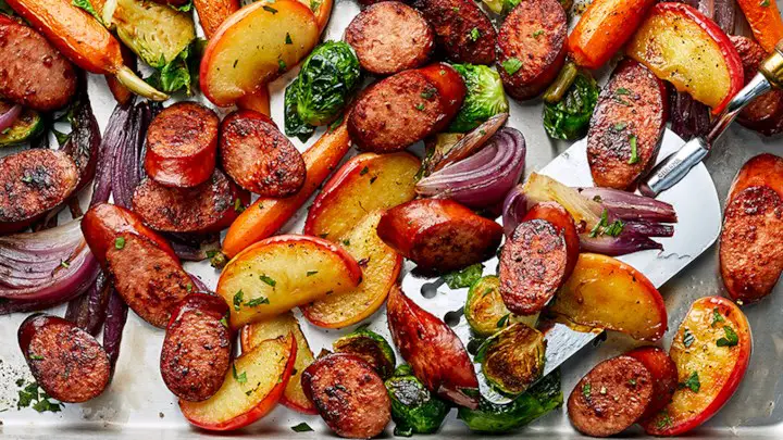 Sheet Pan Sausage And Veggies-Easy And Sooo Delicious!