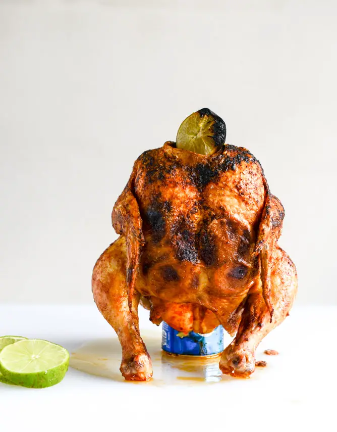 Our favorite beer can chicken.