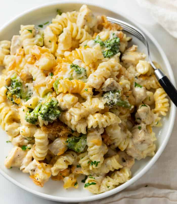 Chicken Broccoli Pasta Casserole With Cream Of Mushroom