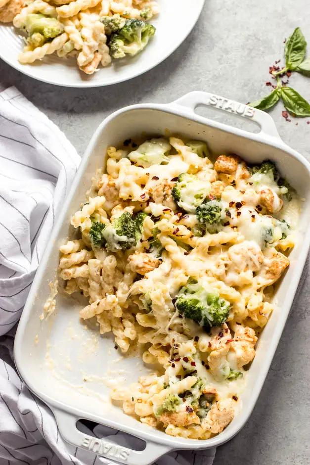 Family Night Chicken and Broccoli Pasta Bake