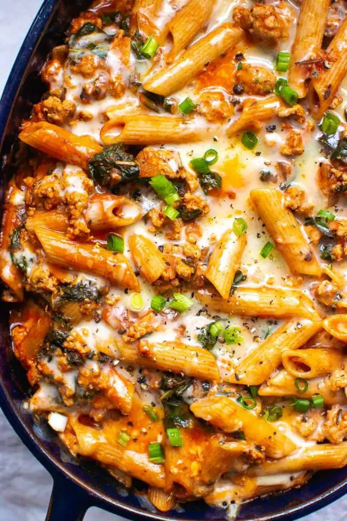 Ground Turkey Pasta Bake