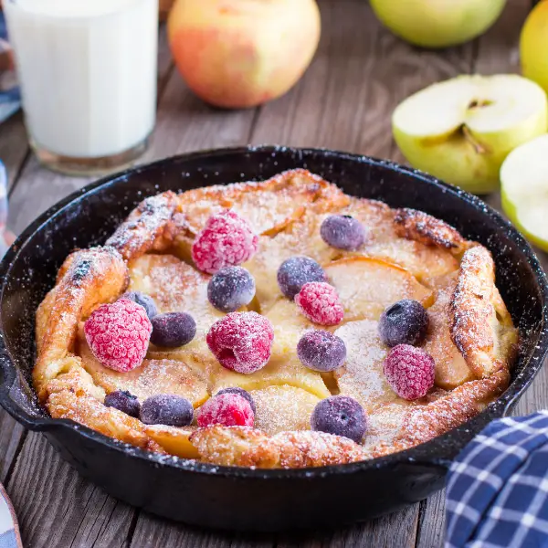 This pancake from scratch recipe will have you drooling- Dutch Baby 