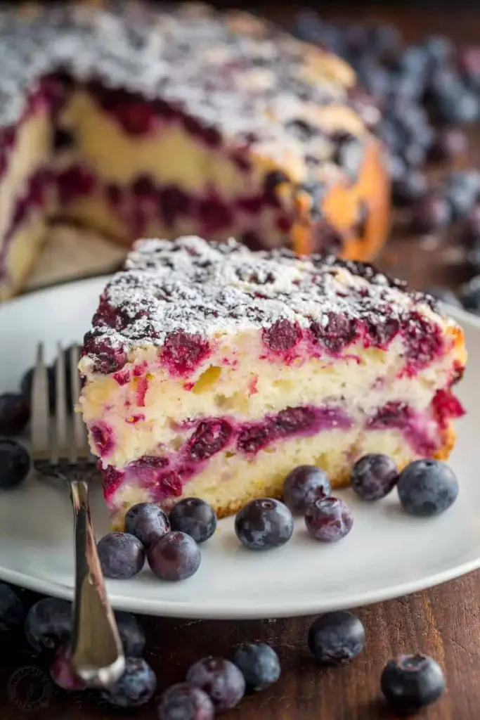 Simple Lemon Blueberry Cake Recipe