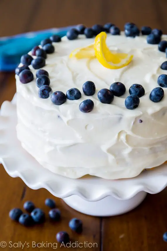 Easy Moist Lemon Blueberry Cake