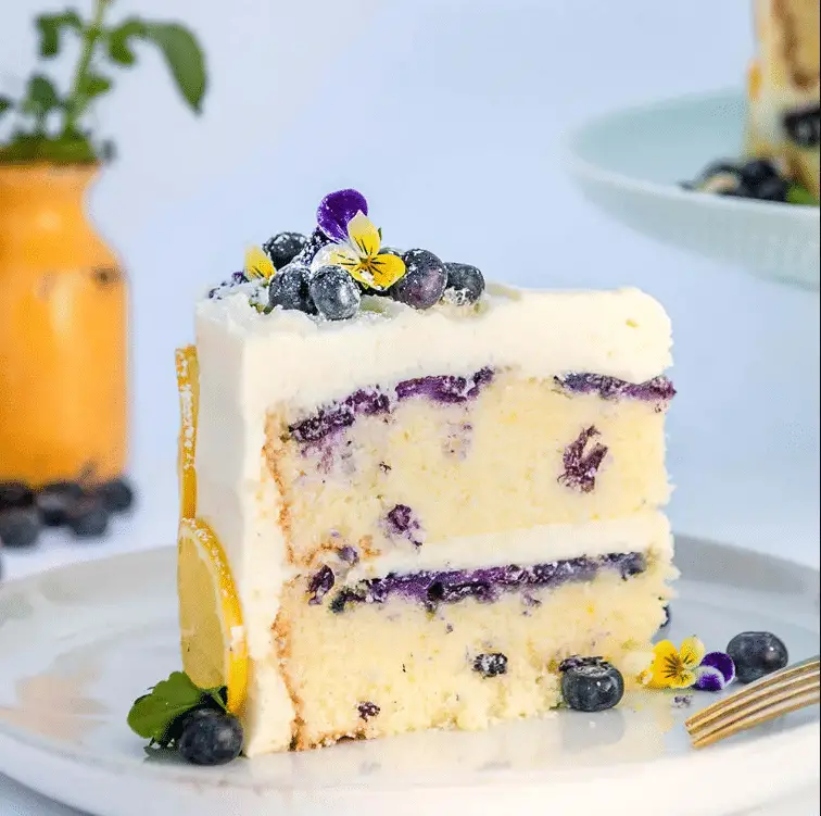 Lemon Blueberry Buttermilk Cake Recipe