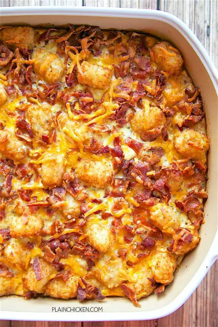 Tater Tot Breakfast Casserole With Bacon And Ranch: The Perfect Make-Ahead Recipe!