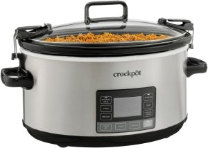 The Crock-Pot 7 Quart Portable Programmable Slow Cooker with Timer and Locking Lid is a must-have for any kitchen.